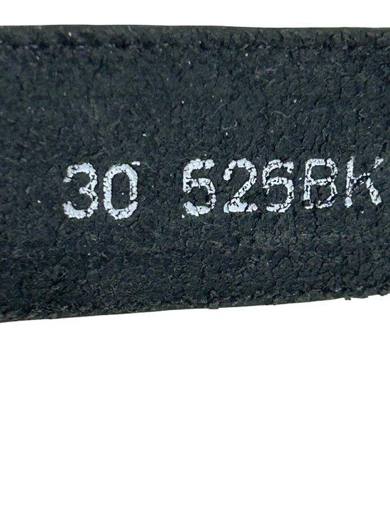 Justin Belt Black 30 Vtg Leather USA  Silver-plated 1993 Engraving Western 525BK main image 7